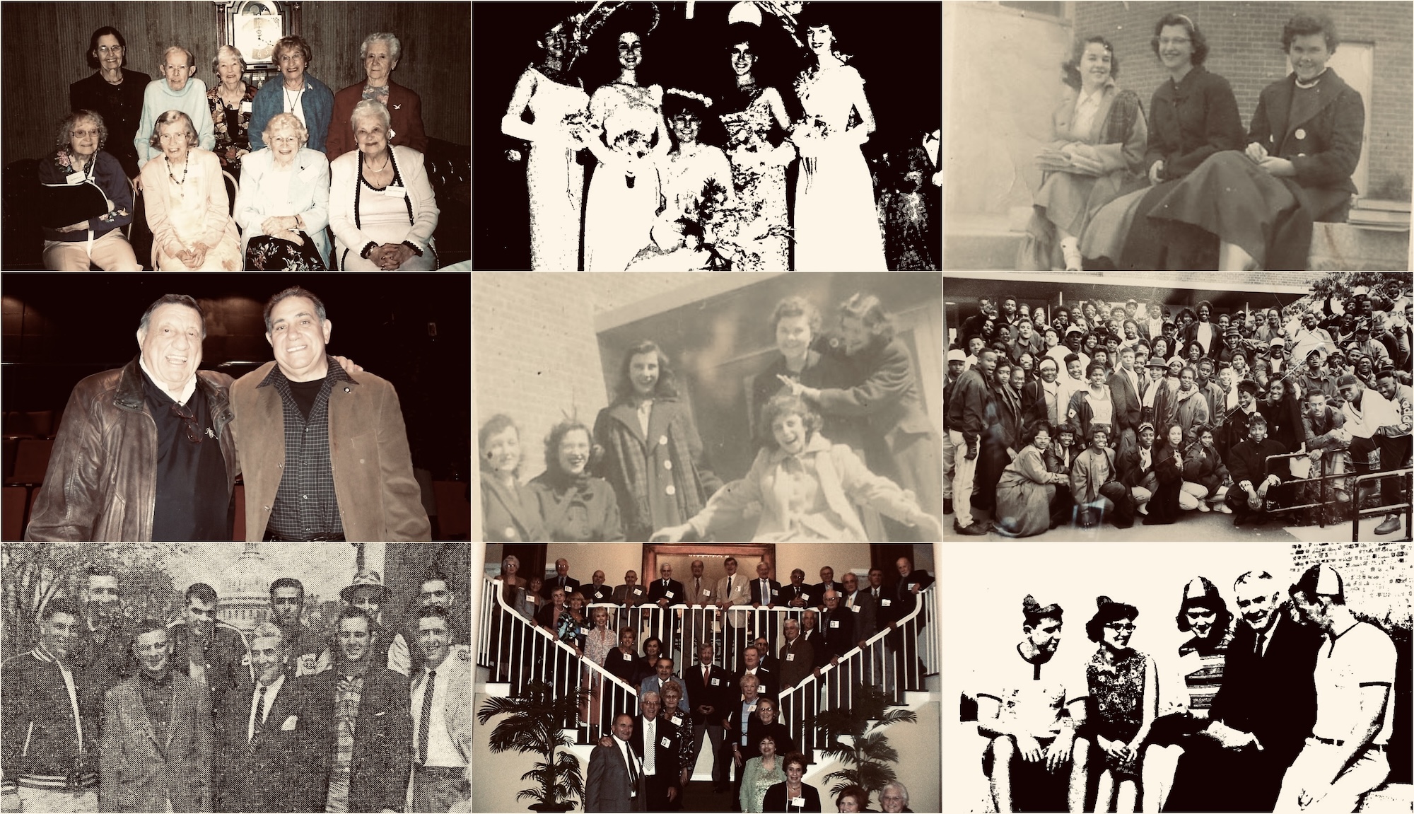 Collage of various alumni